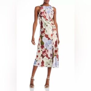 Rails Gabriella Ruched Midi Dress in Painted Rose Size S